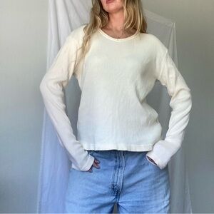 Dockers Women's Ivory Long Sleeve Top